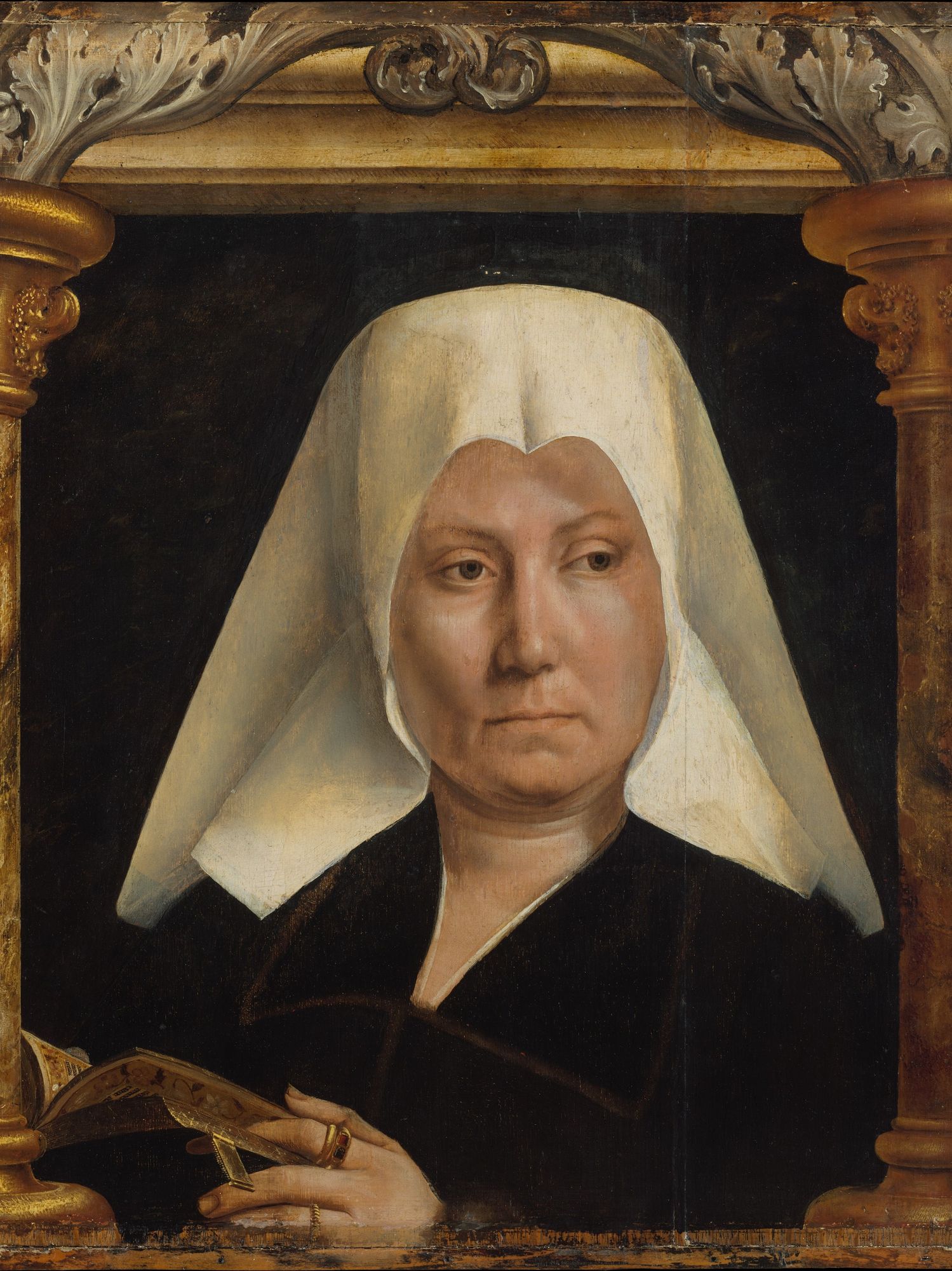 Portrait of a Woman by Quinten Massys — Art Print. poster detail