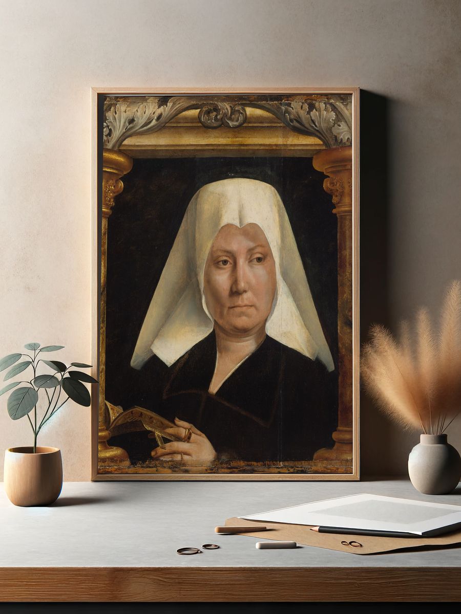 Portrait of a Woman by Quinten Massys — Art Print. — room view 2