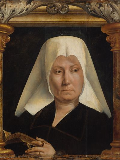 Portrait of a Woman by Quinten Massys — Art Print. poster