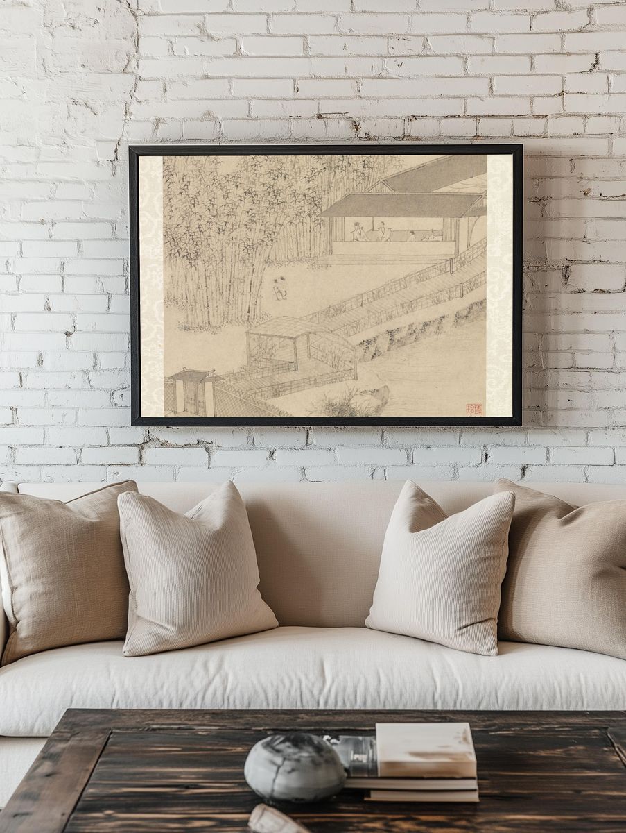 Garden of the Inept Administrator by Wen Zhengming — Art Print. — room view 1