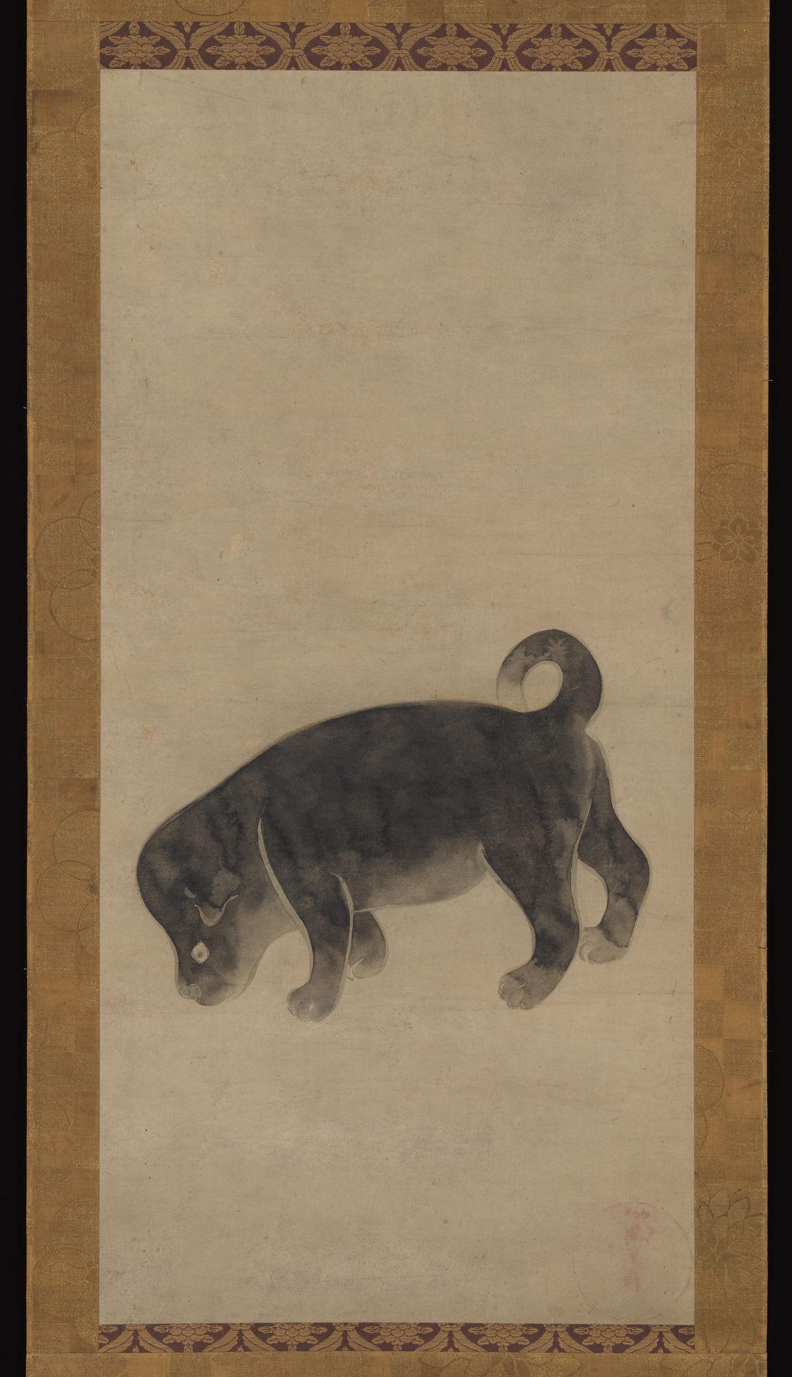 Puppy by Studio of Tawaraya Sōtatsu 俵屋宗達工房 — Art Print. poster — fine-art art