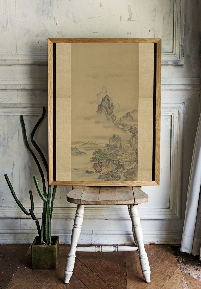 Mount Penglai with Eight Views of Xiao and Xiang by Kano Tansui Moritsune — Art Print. — room view 1