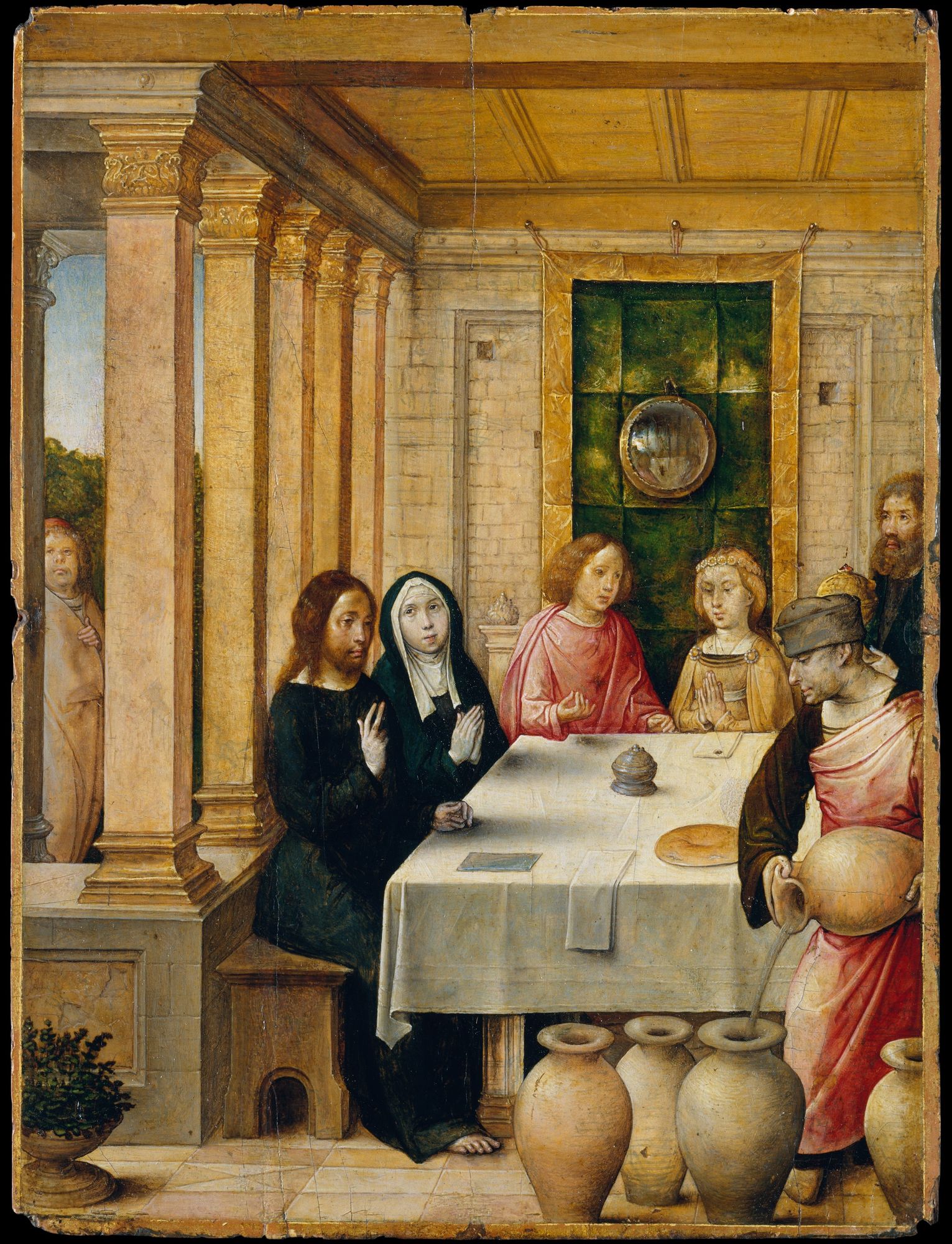 The Marriage Feast at Cana by Juan de Flandes — Art Print. poster detail