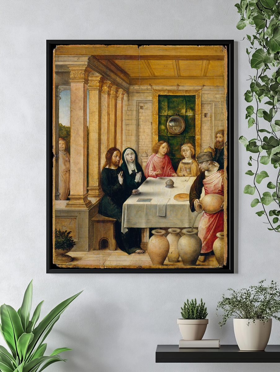 The Marriage Feast at Cana by Juan de Flandes — Art Print. — room view 4