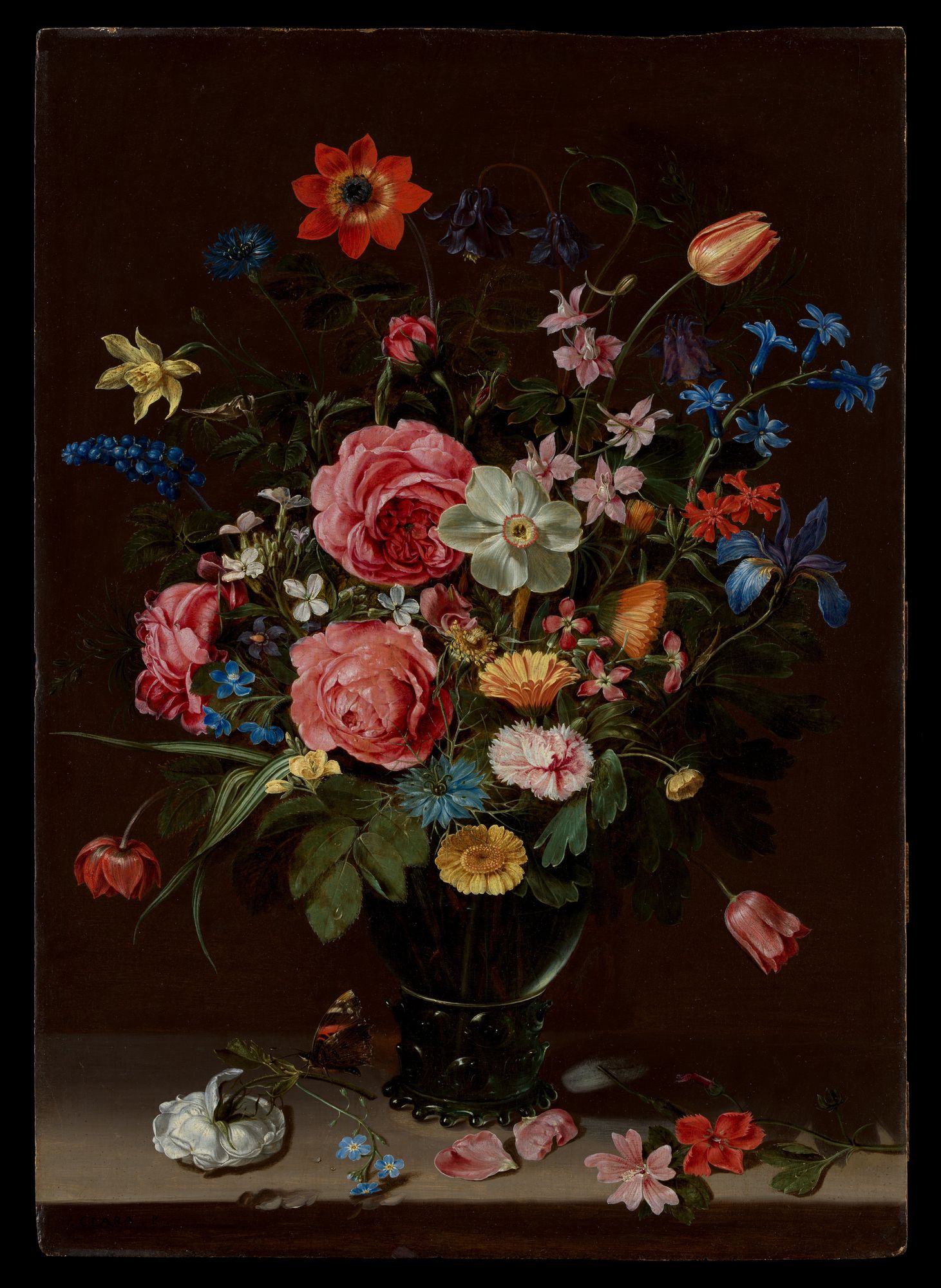 A Bouquet of Flowers by Clara Peeters — Art Print. poster detail