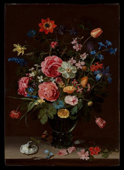 A Bouquet of Flowers by Clara Peeters — Art Print.