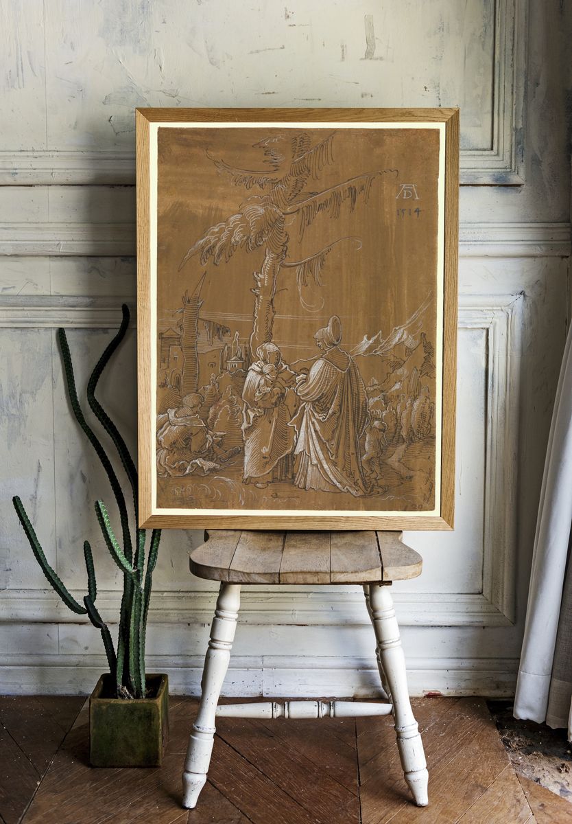 The Holy Family with Saint Elizabeth and the Infant Saint John by Albrecht Altdorfer — Art Print. room preview
