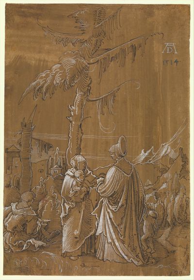 The Holy Family with Saint Elizabeth and the Infant Saint John by Albrecht Altdorfer — Art Print.