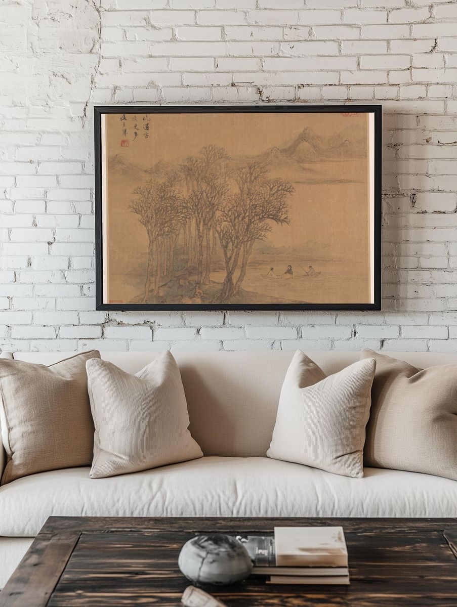 Landscapes after Tang-dynasty poems by Sheng Maoye — Art Print. room preview