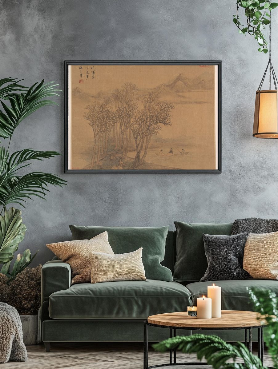 Landscapes after Tang-dynasty poems by Sheng Maoye — Art Print. — room view 4