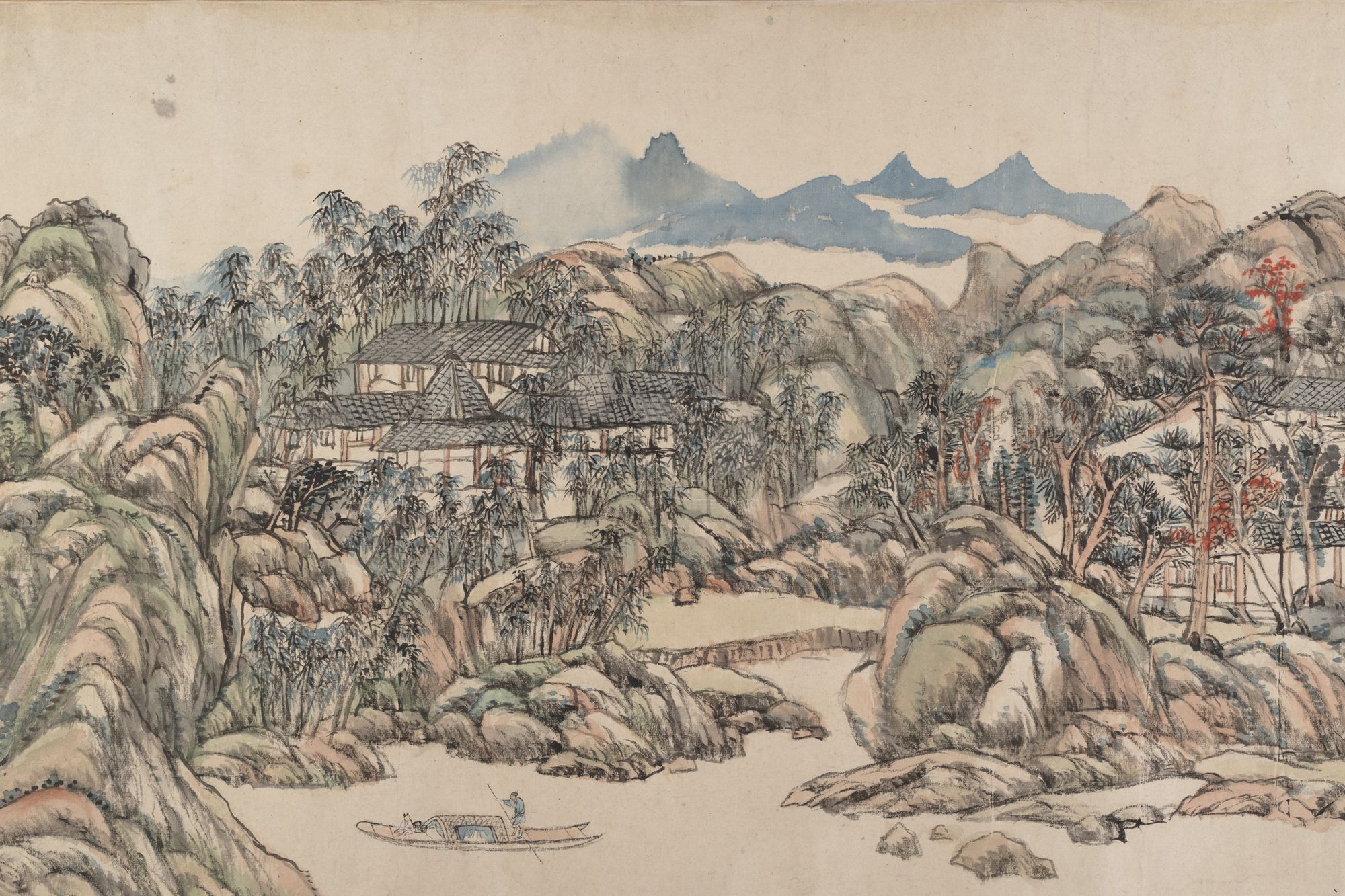 Wangchuan Villa by Wang Yuanqi — Art Print. poster — fine-art art