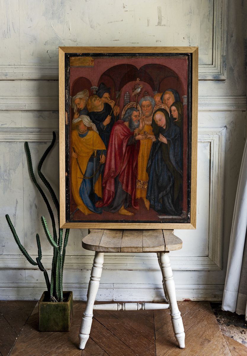 The Marriage of the Virgin by Michelino da Besozzo (Michelino de Mulinari) — Art Print. room preview