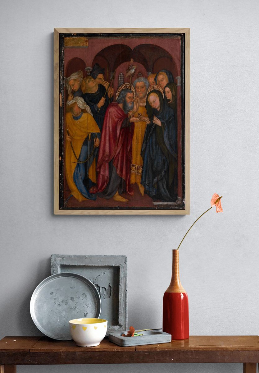 The Marriage of the Virgin by Michelino da Besozzo (Michelino de Mulinari) — Art Print. — room view 3