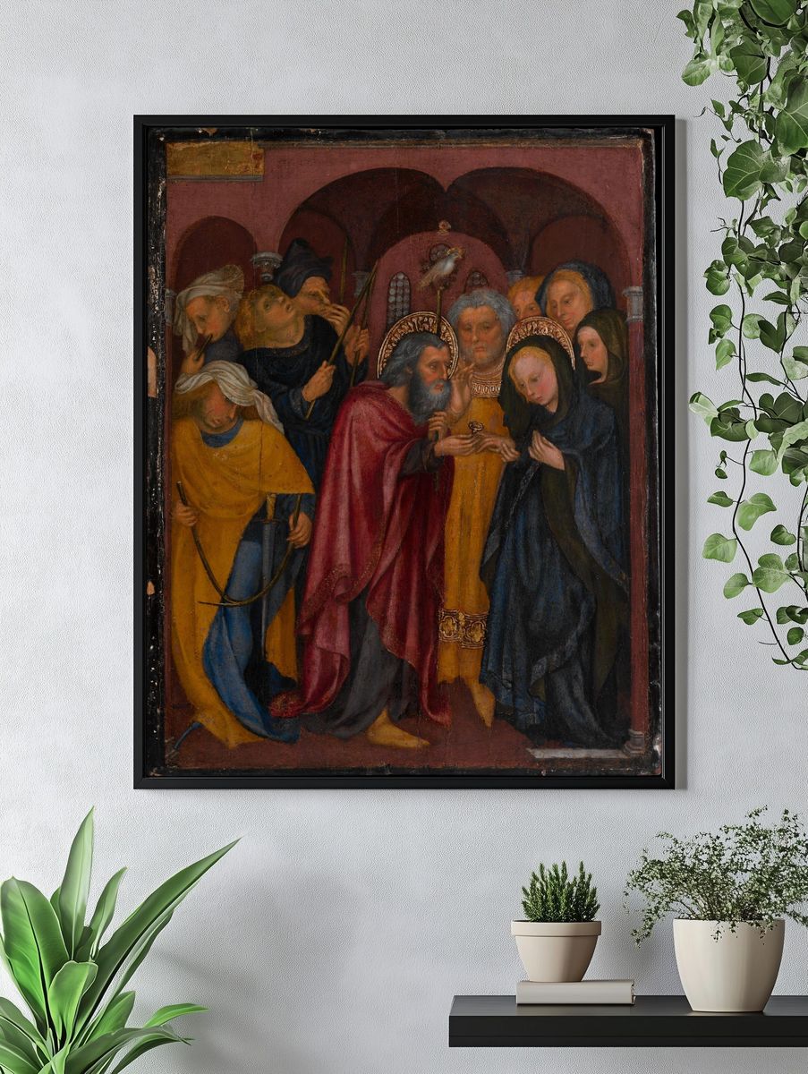 The Marriage of the Virgin by Michelino da Besozzo (Michelino de Mulinari) — Art Print. — room view 4