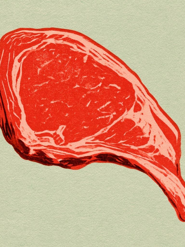 Steak Illustration Poster. poster — illustration art