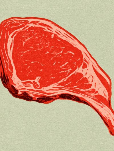 Steak Illustration Poster. poster