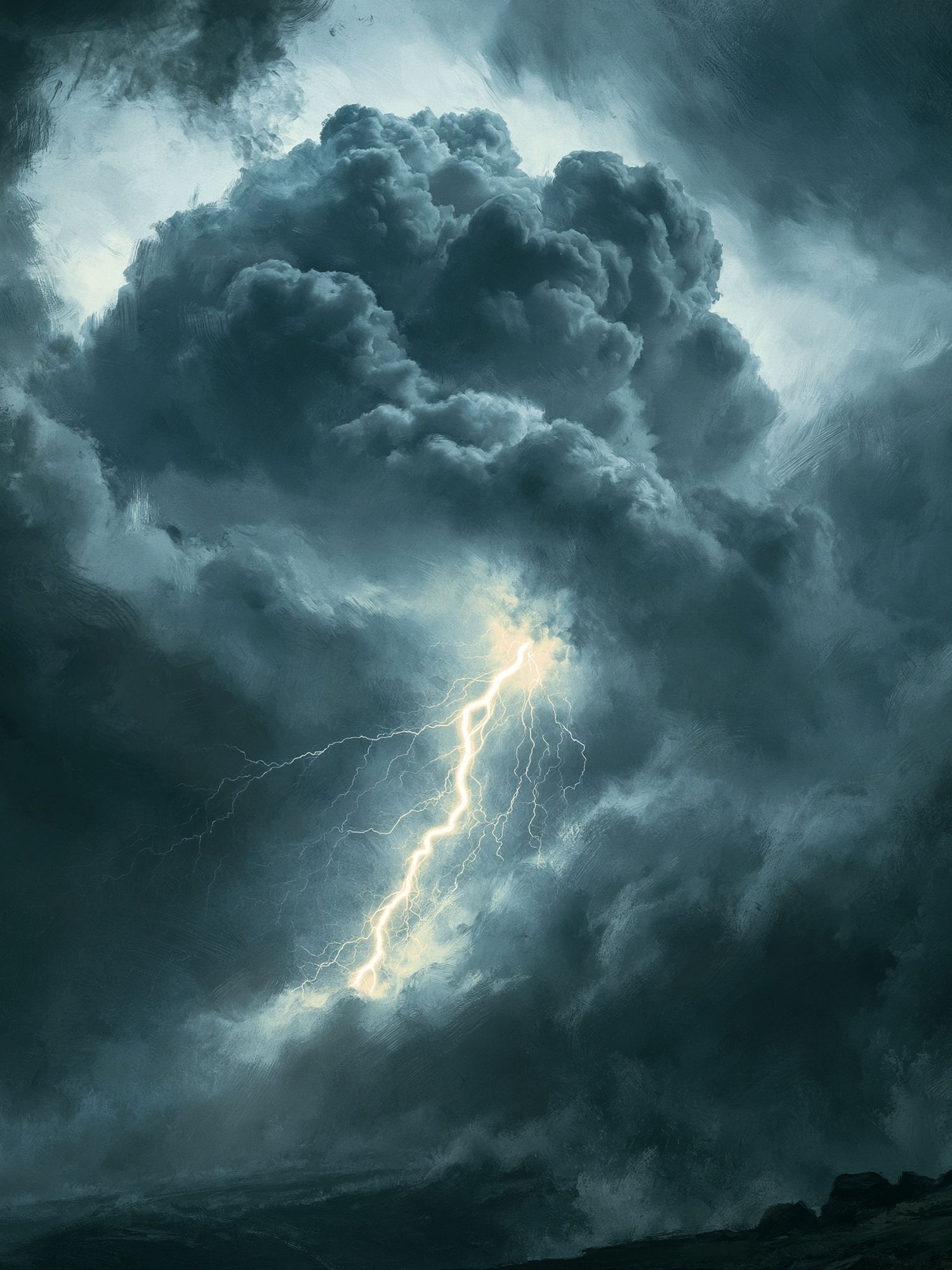 Storm Lightning Cloudscape Print. poster detail