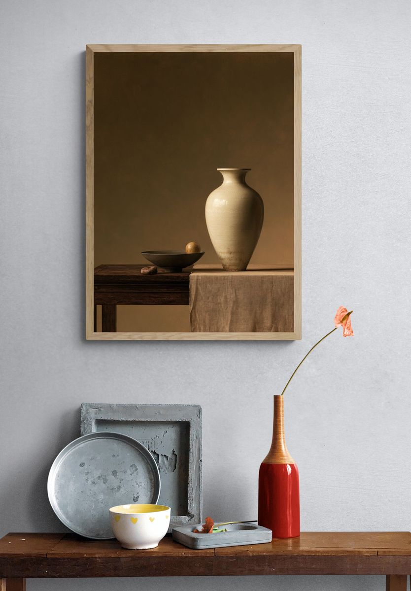 Still Life Vase Photography Poster. — room view 3