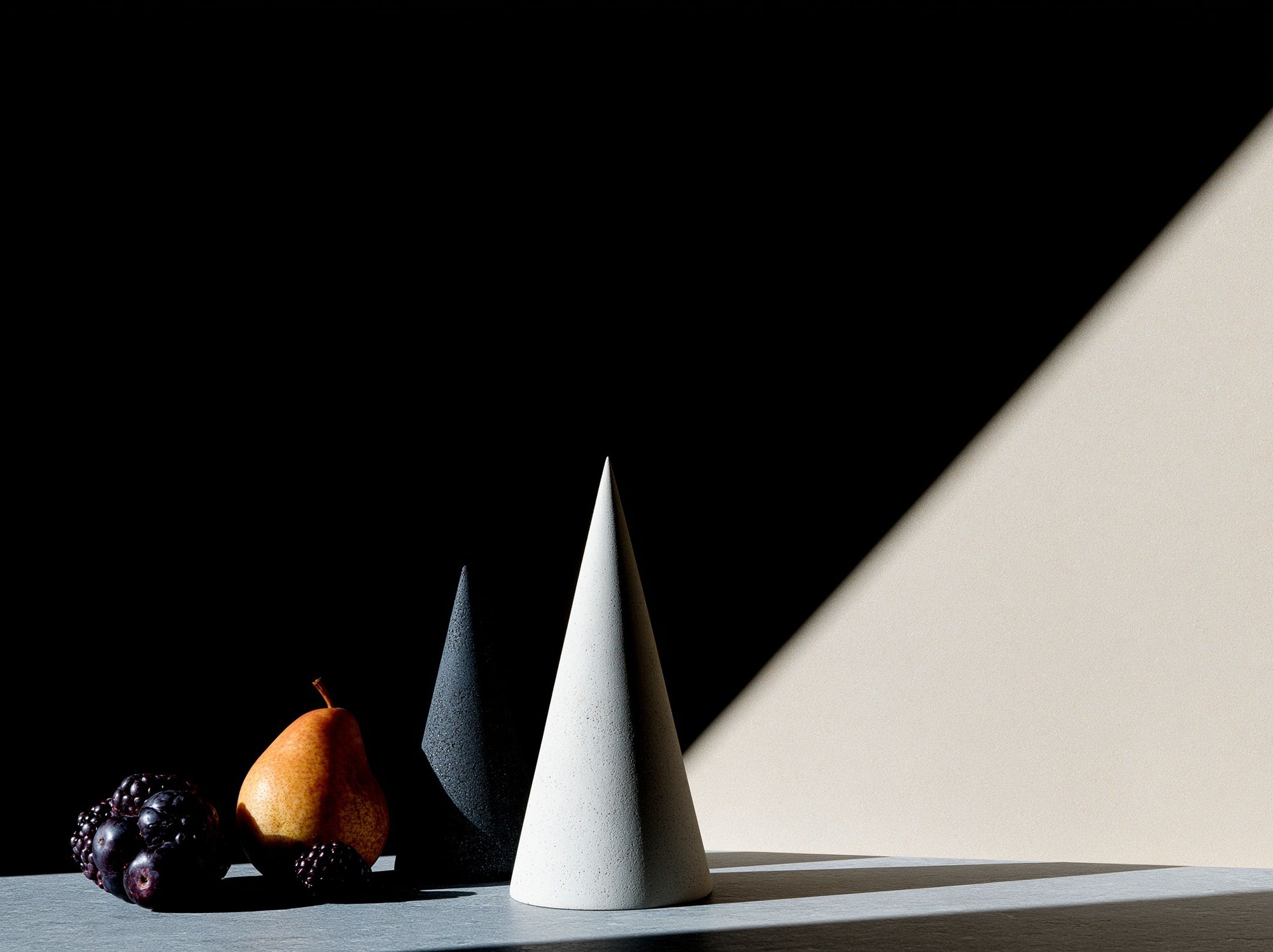 Still Life Cones and Pear Poster. poster detail