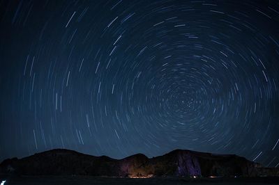 Star Trail Night Sky Poster. poster
