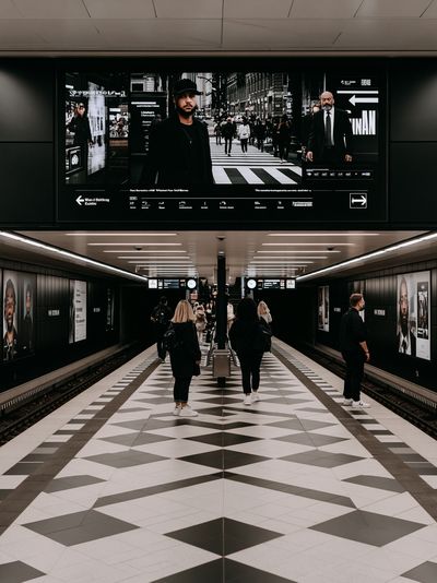 Subway Platform Street Photography Poster. poster
