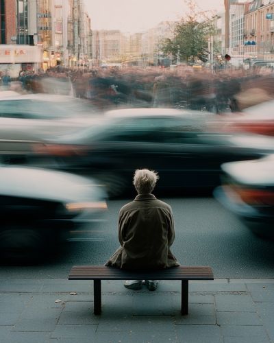 Urban Motion Street Photography Poster. poster