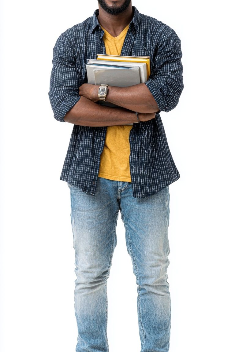 Smiling Student Portrait Poster. poster detail