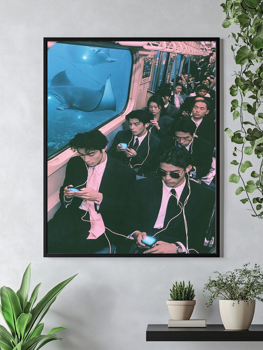 Subway Commute Photography Poster. — room view 4