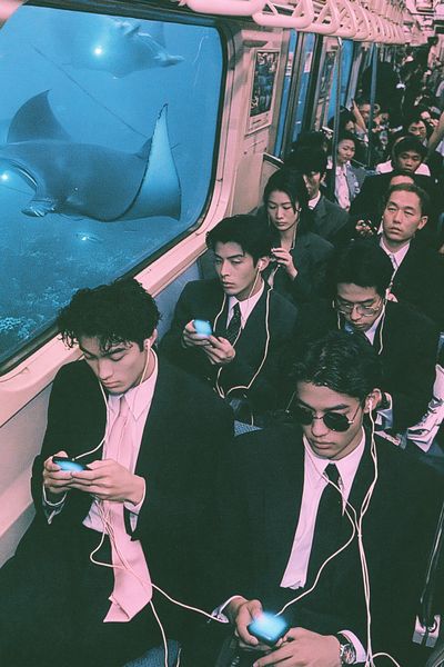 Subway Commute Photography Poster. poster