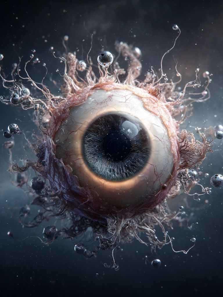 Surreal Floating Eye Poster. poster — fine-art art