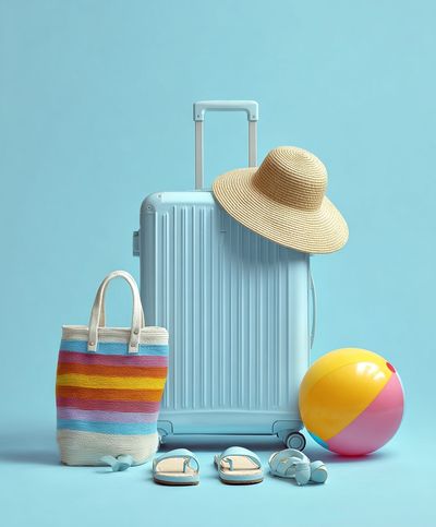 Summer Travel Still Life Poster. poster print