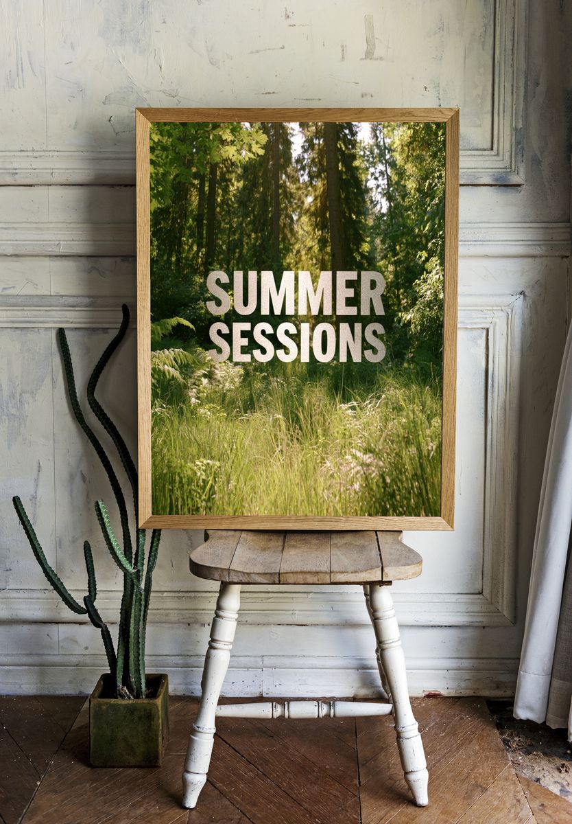 Summer Sessions Forest Poster. room preview