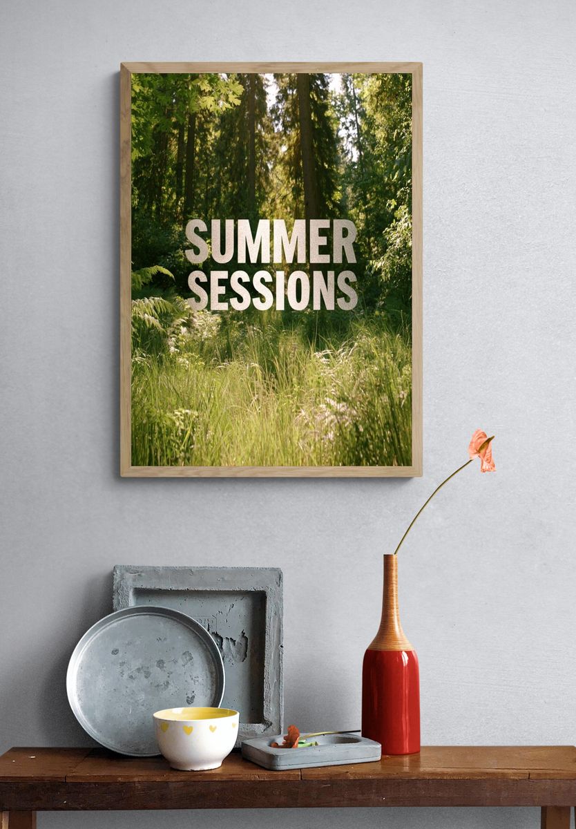 Summer Sessions Forest Poster. — room view 3