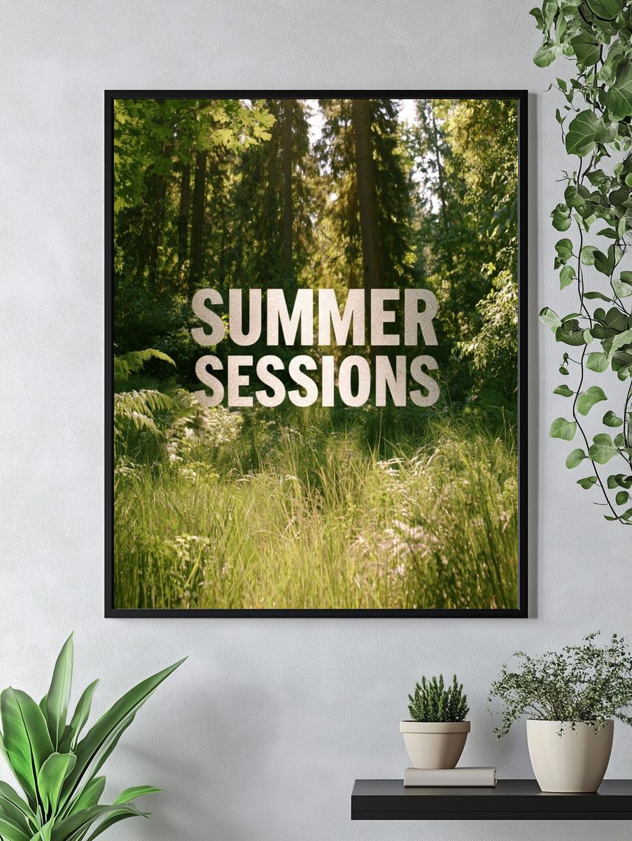 Summer Sessions Forest Poster. — room view 4