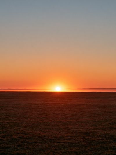 Sunset Horizon Landscape Poster.