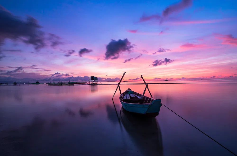 Serene Sunset Over Water — Photography Print. poster — photography art