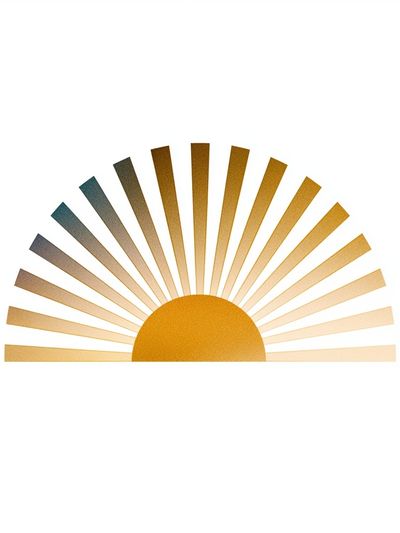 Golden Sunrise Minimalist Poster. poster