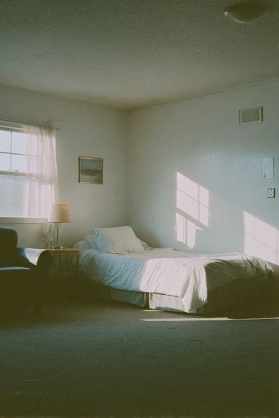 Sunlit Bedroom Interior Photography Poster. poster print