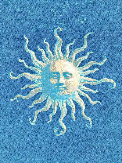 Sun Illustration Poster. poster