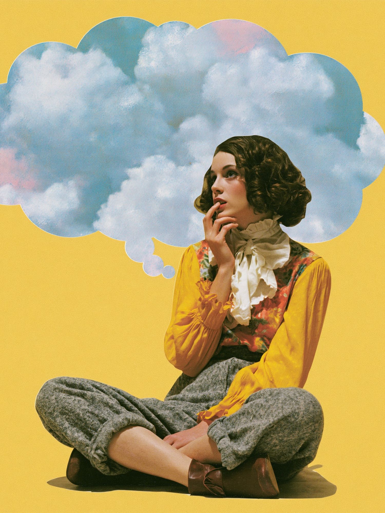 Dreamy Thought Bubble Print. poster detail
