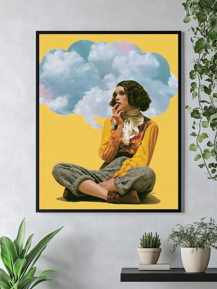 Dreamy Thought Bubble Print. — room view 4