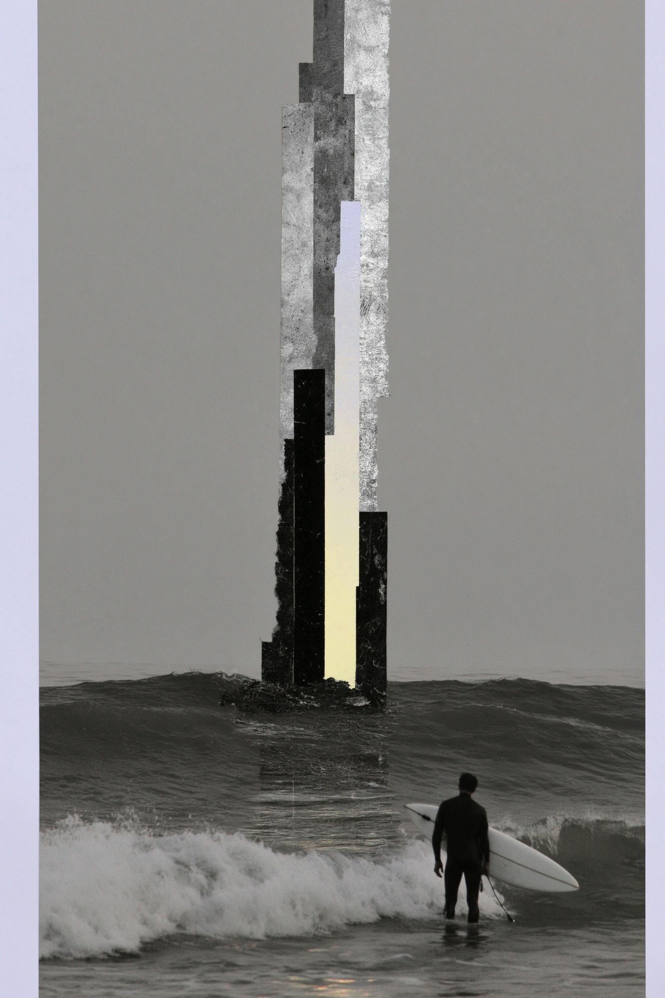 Surfer at Sea — Surreal Photography Print. poster detail
