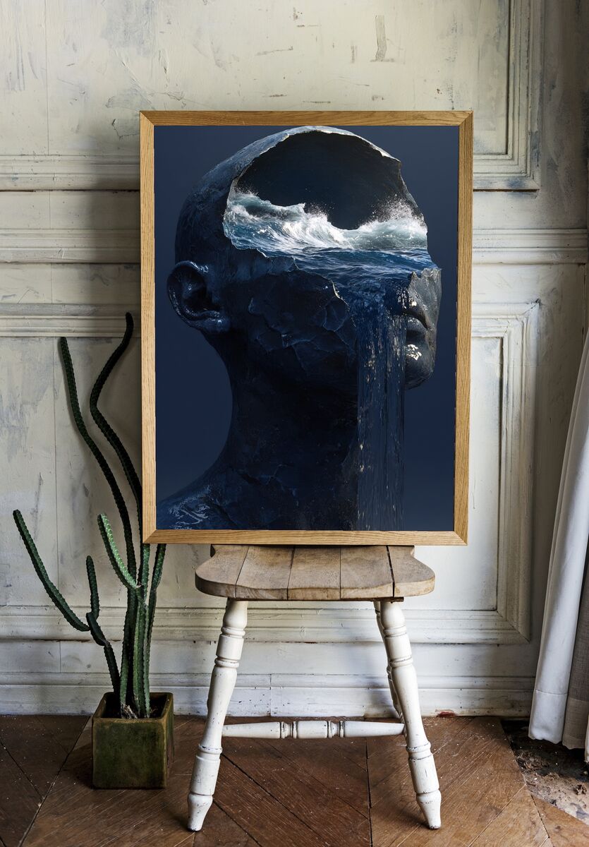Ocean Waves — Surrealism Print room preview