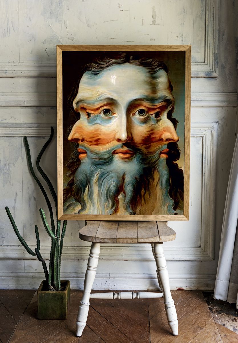 Surreal Faces — Fine Art Print room preview