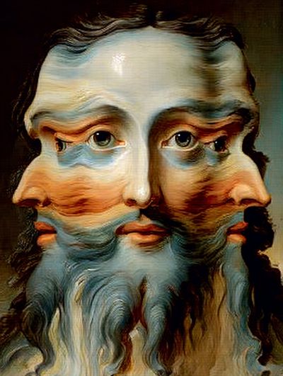 Surreal Faces — Fine Art Print. poster print