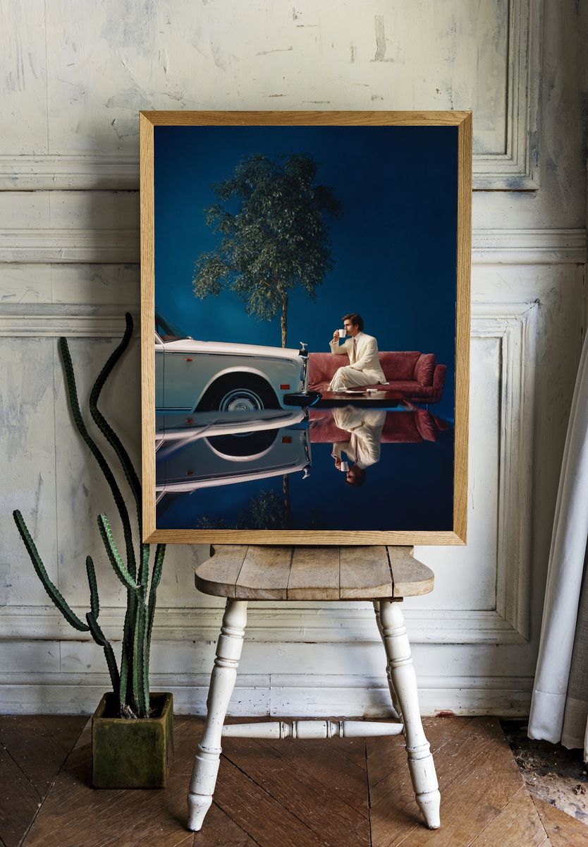 Surreal Luxury Car Lounge Poster room preview