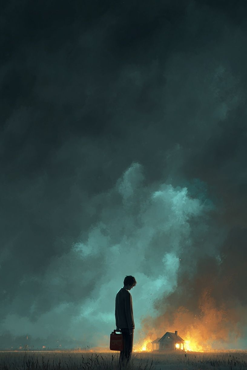 Mysterious Figure — Surrealism Print.