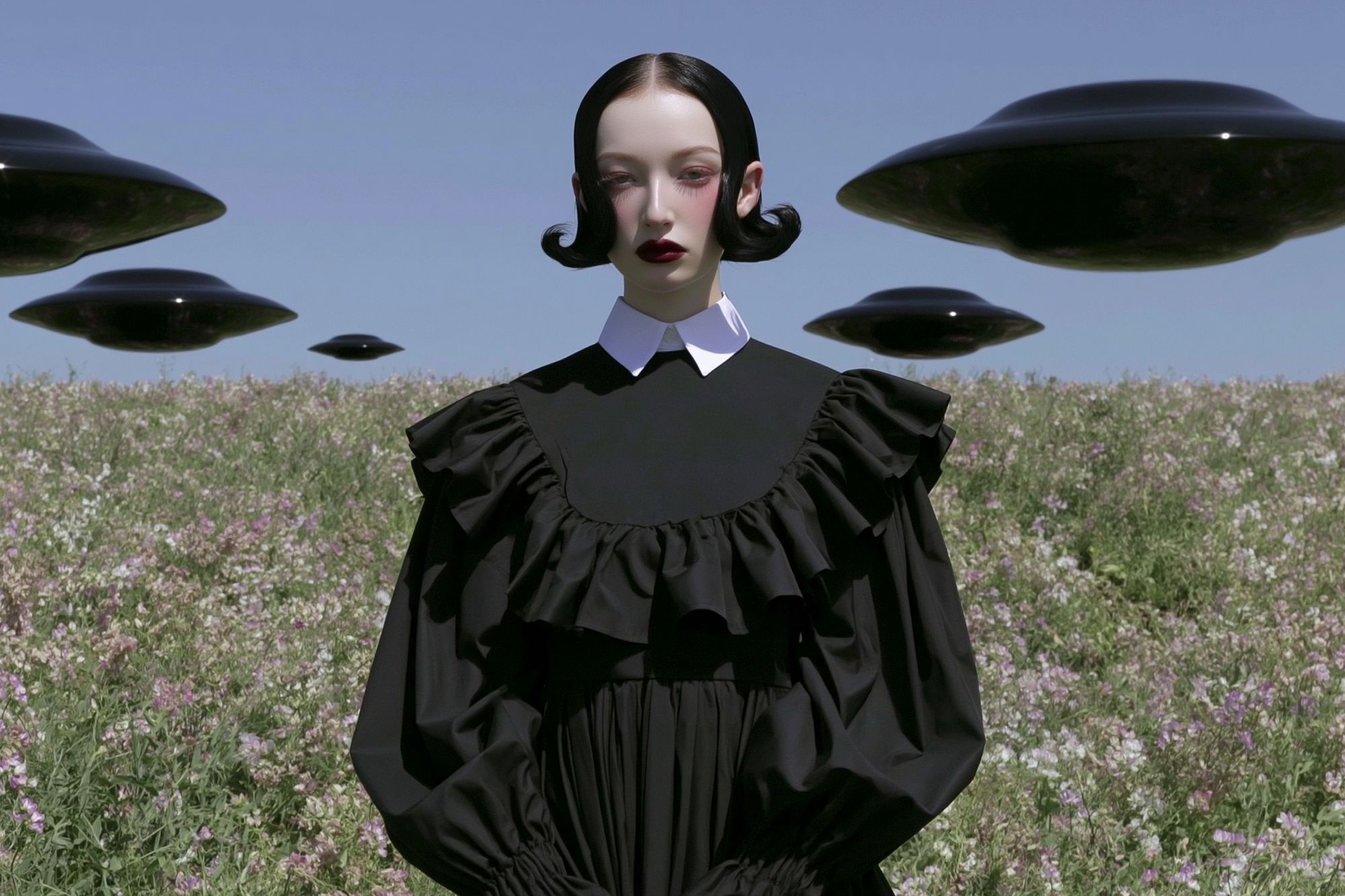 Surreal Fashion Portrait Print. poster — fine-art art