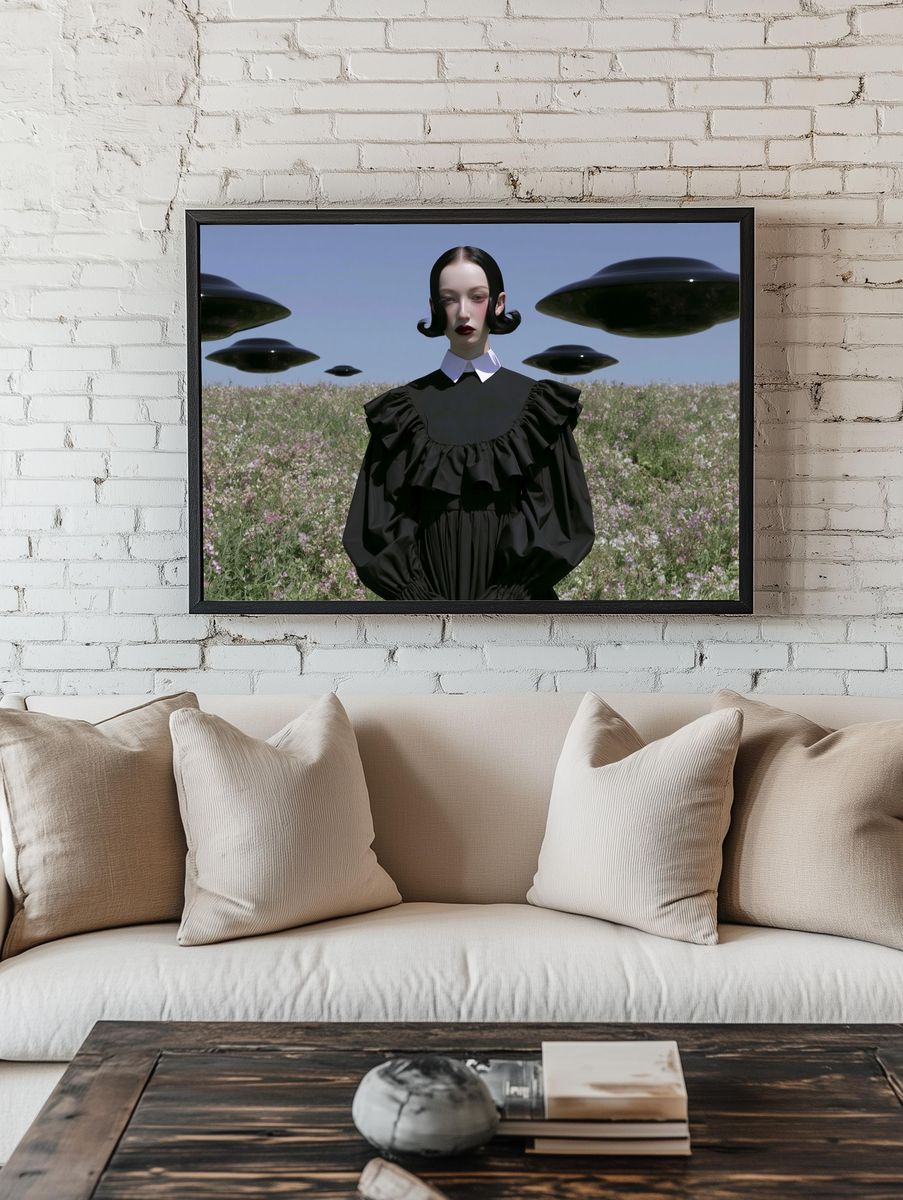 Surreal Fashion Portrait Print. — room view 1