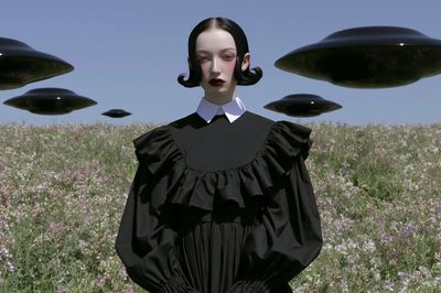 Surreal Fashion Portrait Print.